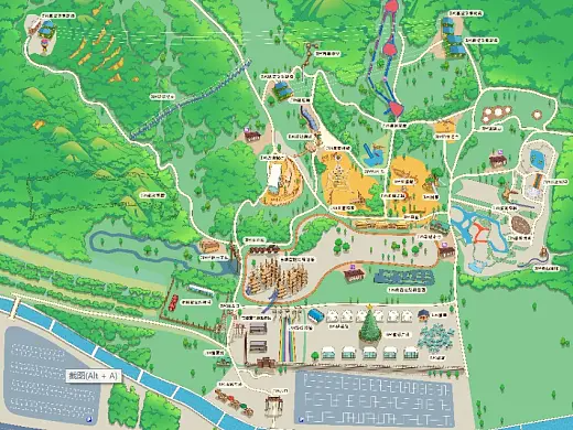 镇平景区手绘地图在紧急疏散与救援中的重要作用 ？